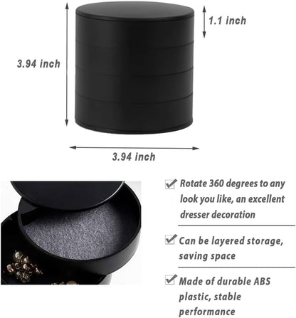 Jewelry Organizer With Mirror-SA2408-191(Black) Cosmetic Organizer Apricot