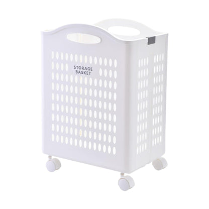 Folded Laundry Basket with Wheel-SA2408-107 Apricot