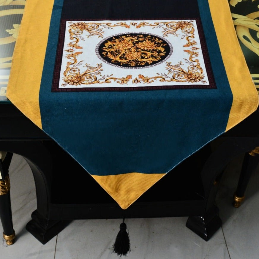 6 & 8 Seater Dining Table Runner-Milan Table Runners Apricot   