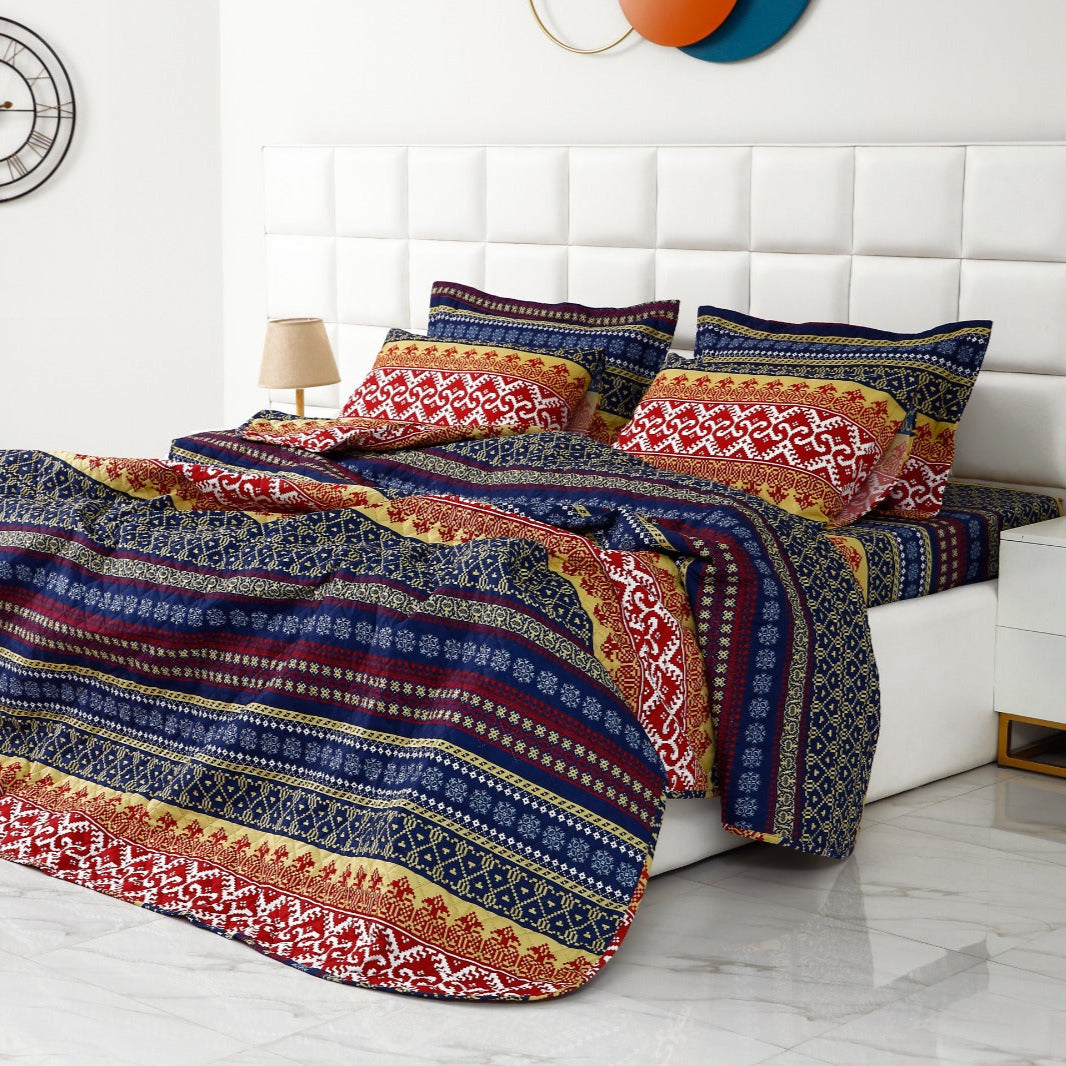 6 PCs Bed Spread Set-Express Bed Spread Apricot