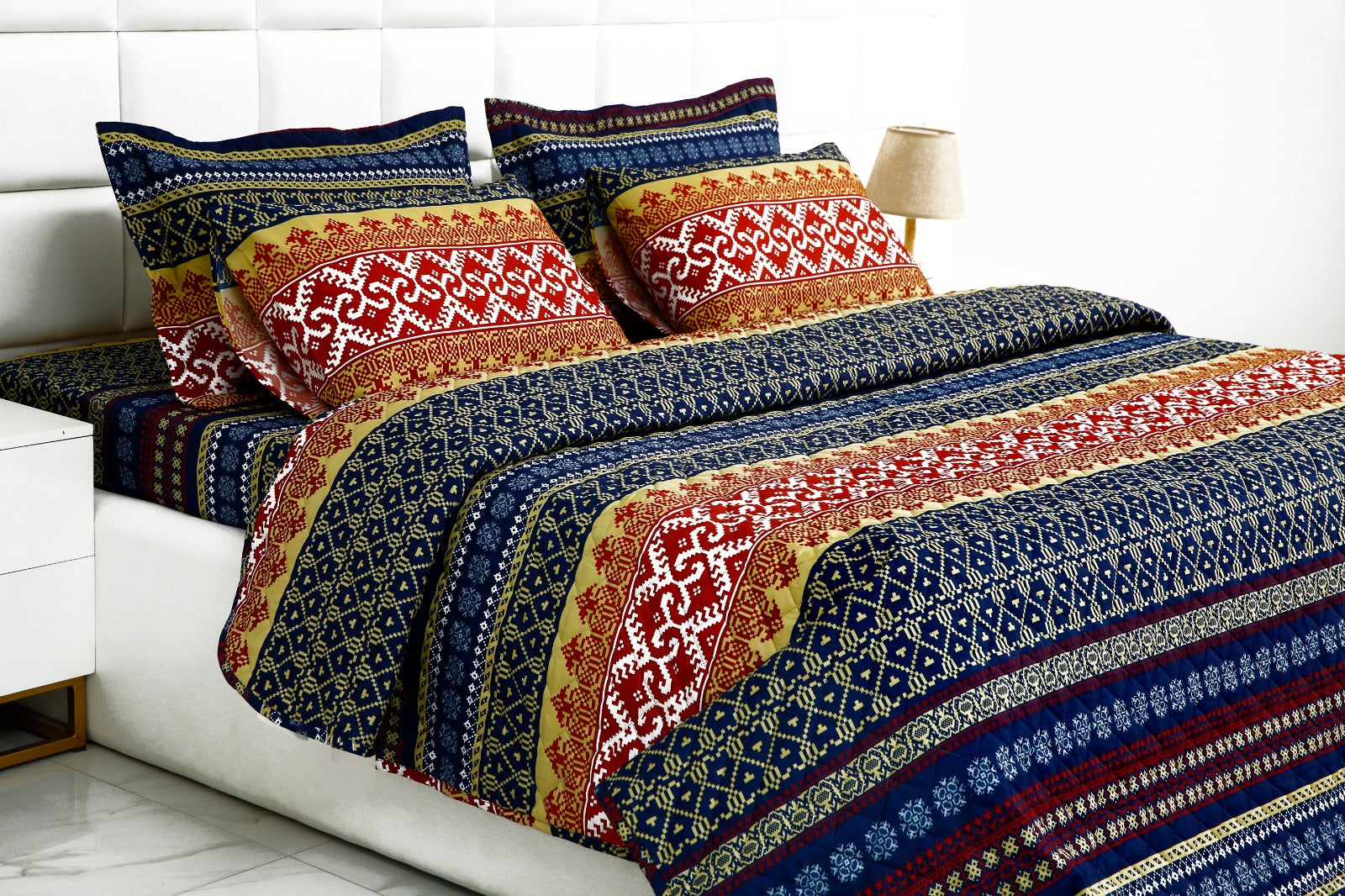 6 PCs Bed Spread Set-Express Bed Spread Apricot