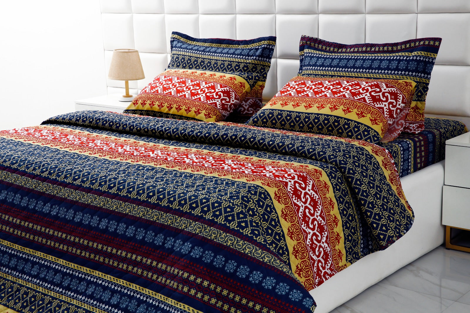6 PCs Bed Spread Set-Express Bed Spread Apricot