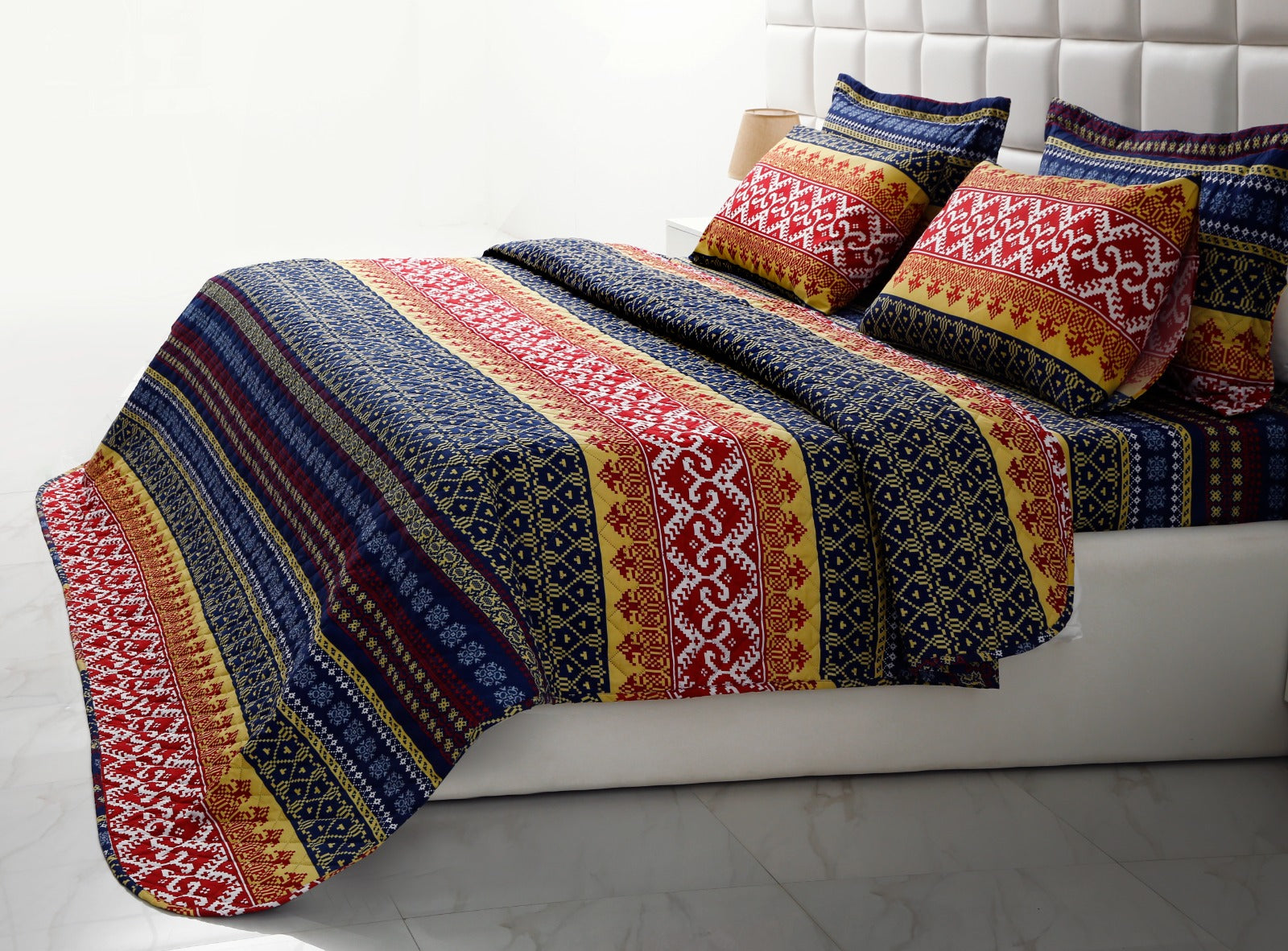 6 PCs Bed Spread Set-Express Bed Spread Apricot