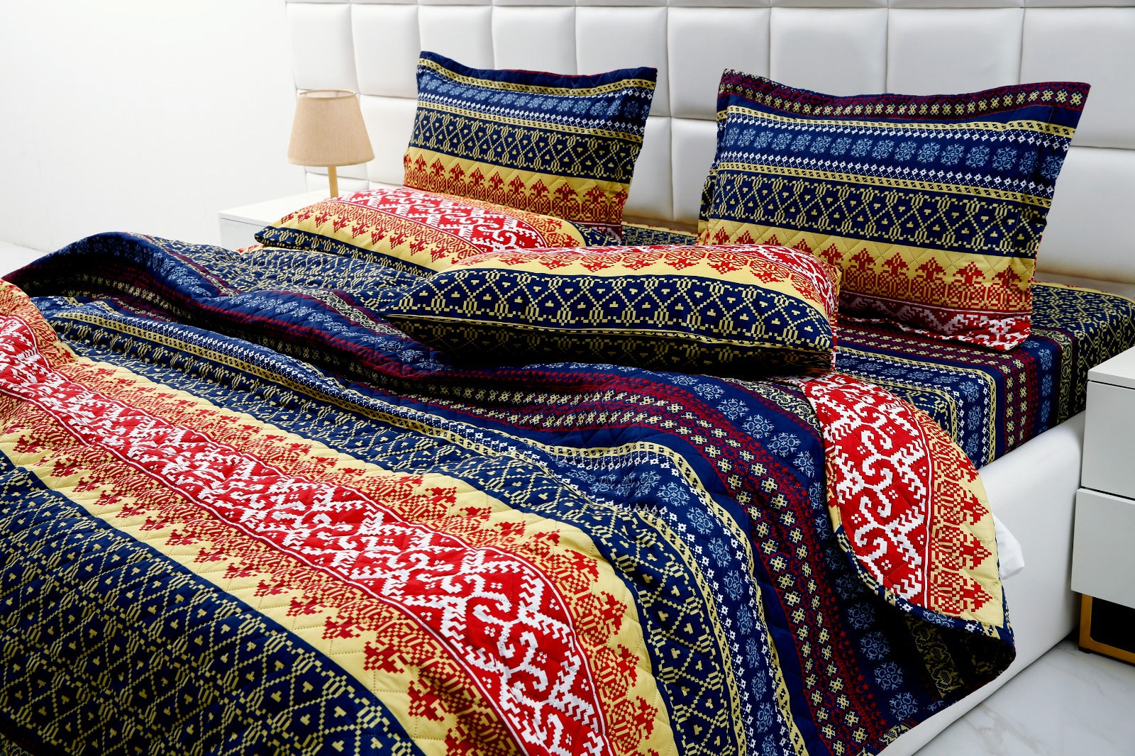 6 PCs Bed Spread Set-Express Bed Spread Apricot