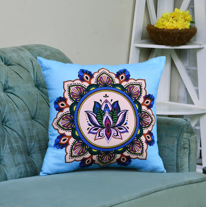 6 PCs Digital Printed Duck Cushions-Mexican Tiles cushions Apricot   