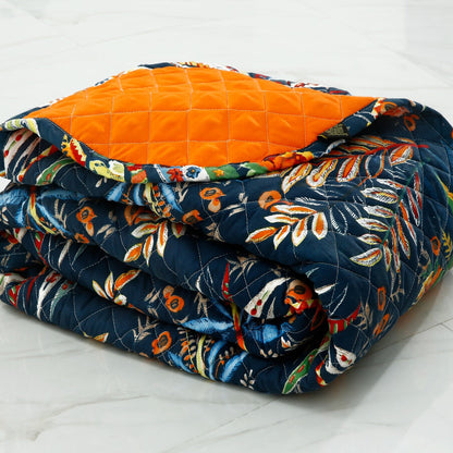 6 PCs Printed Bed Spread Set-Johana Bed Spread Apricot   