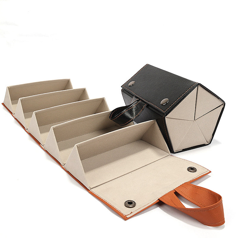 6-slots Portable Glasses Organizer(5094) Storage box Apricot   