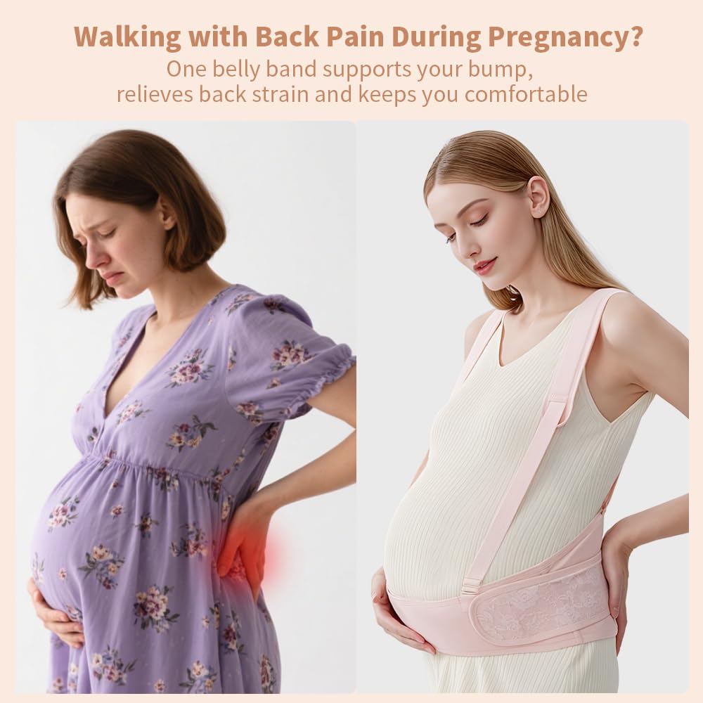 Belly Bands for Pregnant Women With Double Support-SA2411-55(BLACK) Blankets Apricot