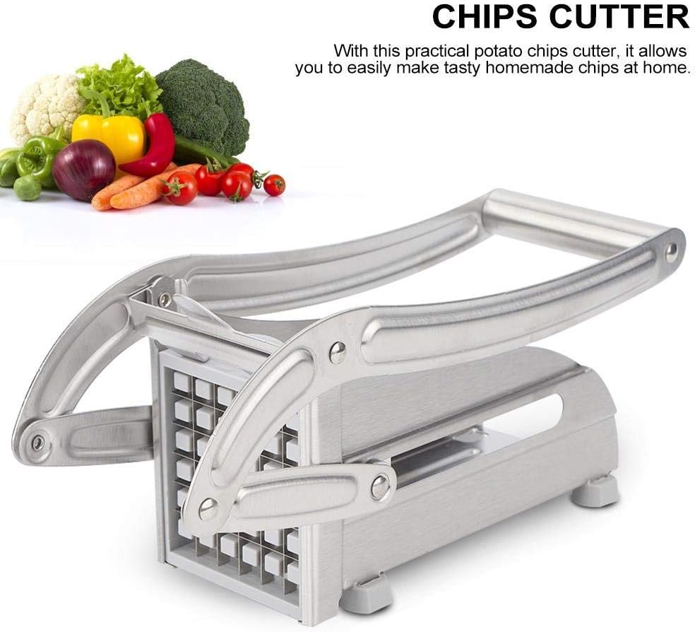 Stainless Steel Manual French Fry Cutter (SA2510-001) Spice and sugar Jar Apricot