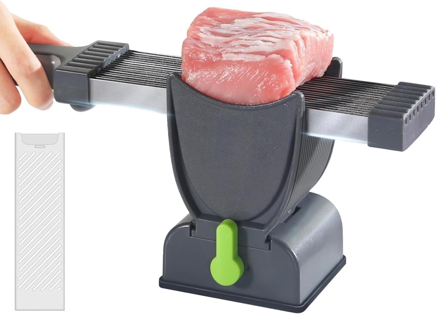 Stainless Steel Meat Slicer (SA2510-010) Spice and sugar Jar Apricot