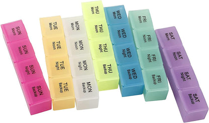 28 Grids Pill Container Pill Box Holder-SA2408-198 Pillboxes Apricot