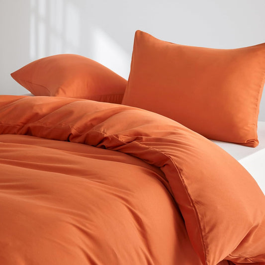 Duvet Cover-Rust Bed Sheets Apricot