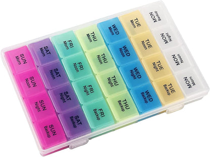 28 Grids Pill Container Pill Box Holder-SA2408-198 Pillboxes Apricot