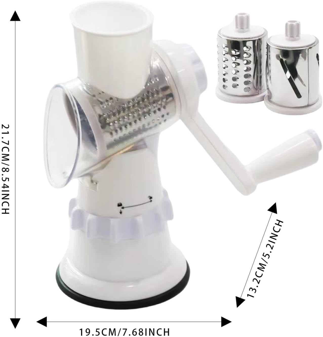 Vegetable Slicer with 3 Interchangeable Blades (SA2510-020)White Spice and sugar Jar Apricot