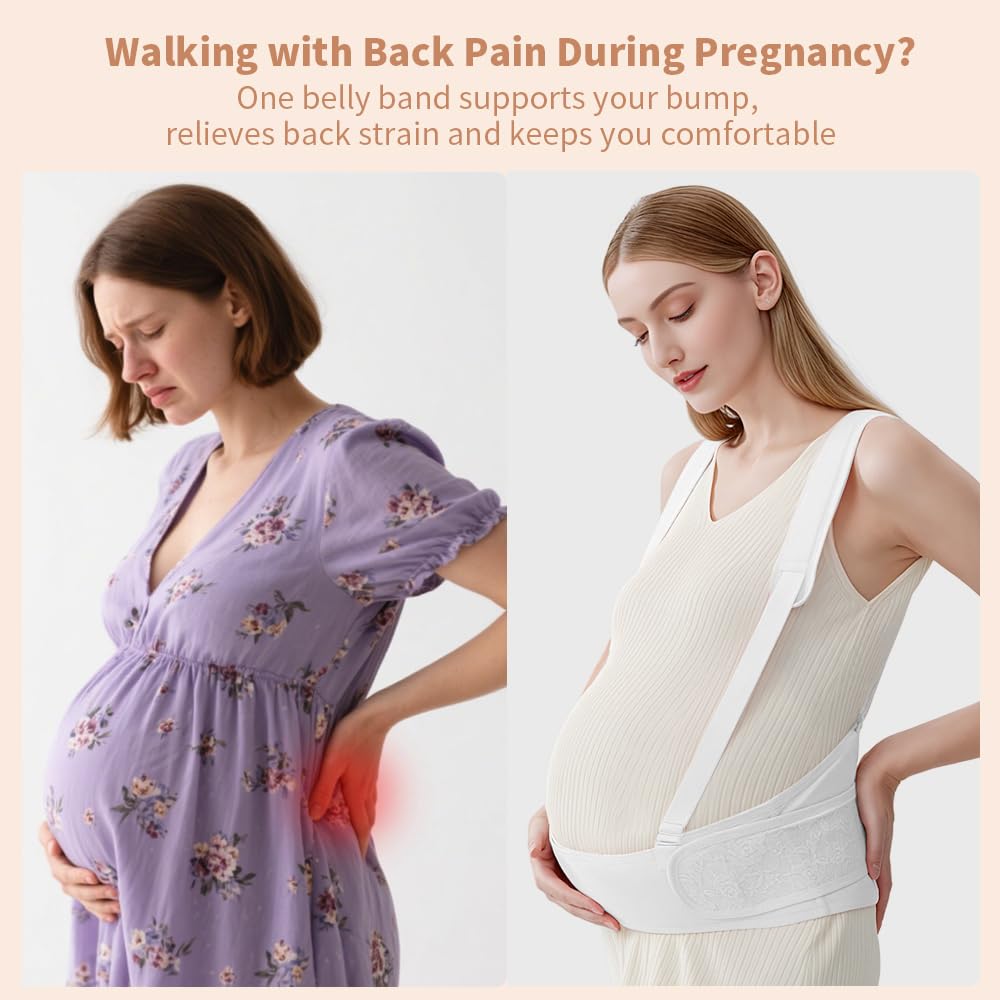 Belly Bands for Pregnant Women With Double Support-SA2411-55(BLACK) Blankets Apricot