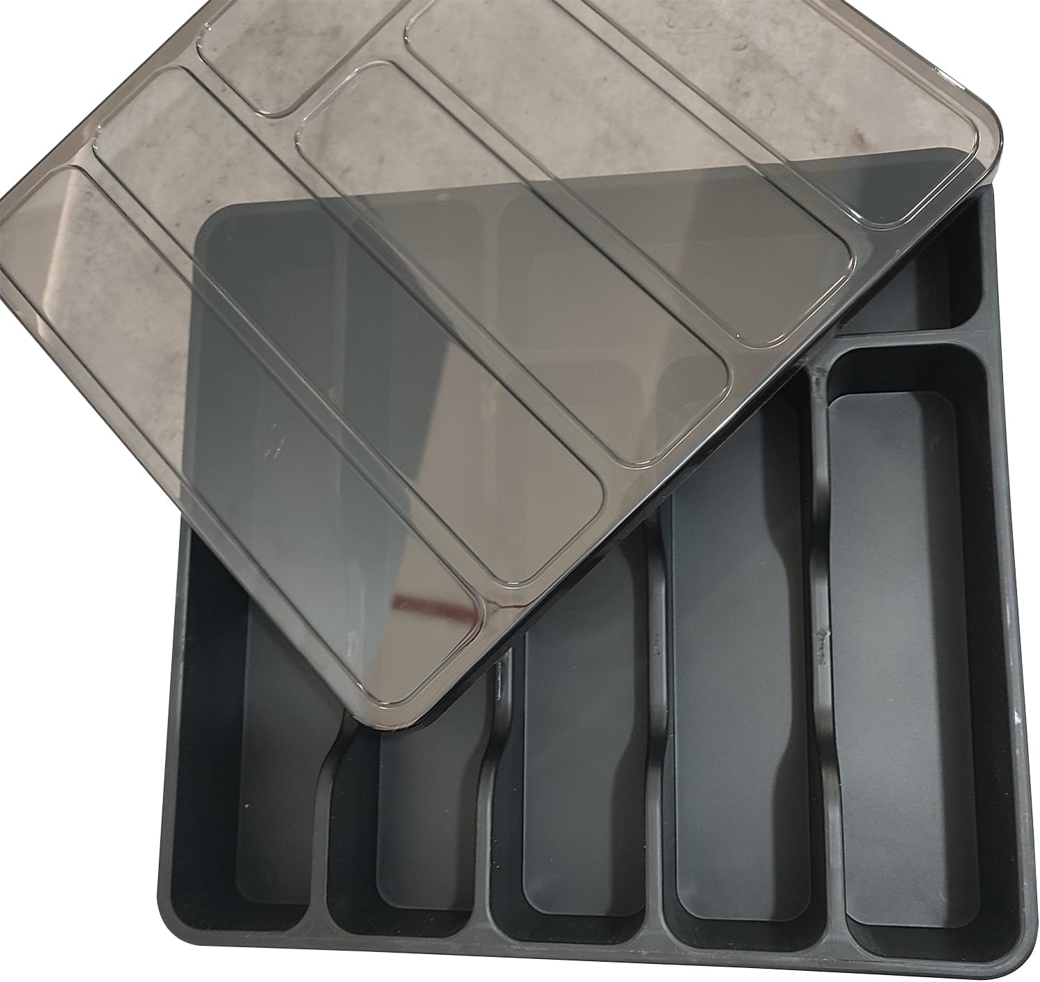 6 Compartments Drawer Countertop with Lid (SA2510-070) Apricot