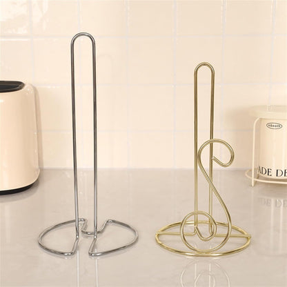 Stainless Steel Tissue Roll Holder-Music Tissue Box Apricot