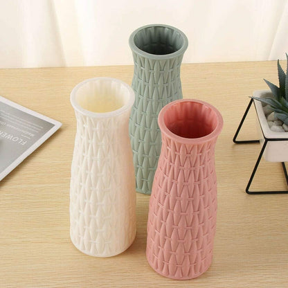2PCs Nordic Style Vase Container (SA2510-095) Candle Stand Apricot