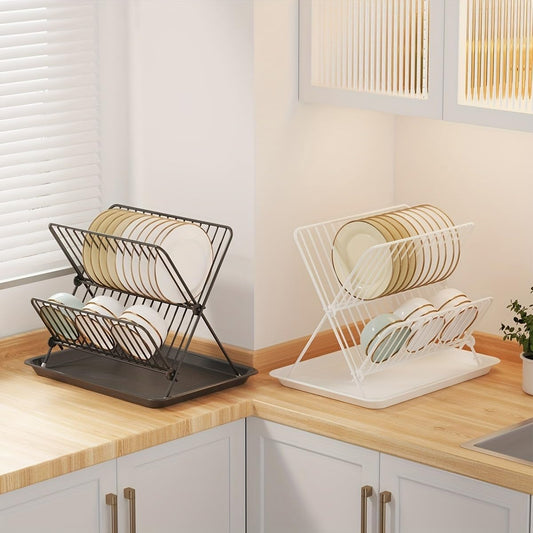 2 Tier Dish Drainers (SA2510-043) Dish Rack Apricot