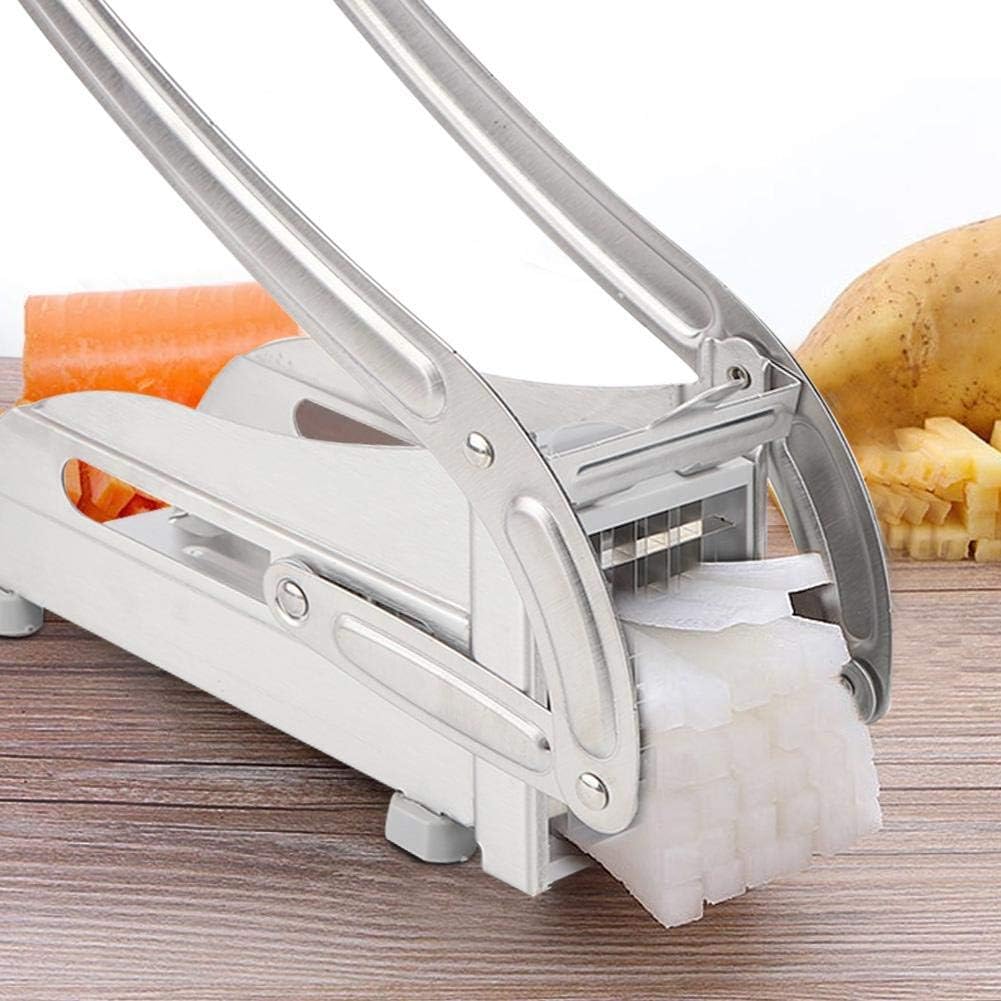 Stainless Steel Manual French Fry Cutter (SA2510-001) Spice and sugar Jar Apricot