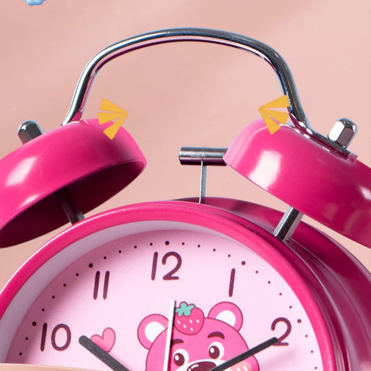Side Table Alarm Clock SA2405-233(Pink) Clock Apricot