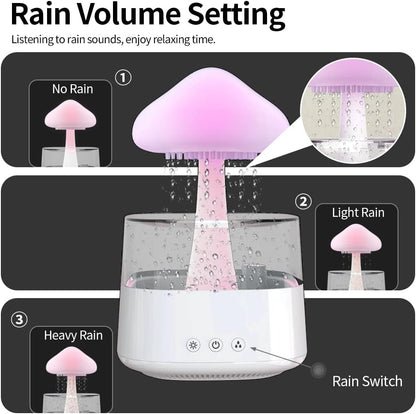 Cloud Rain Humidifier With 7 Colors Light-SA2411-62 Apricot