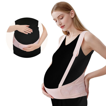 Belly Bands for Pregnant Women With Double Support-SA2411-55 Blankets Apricot