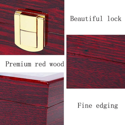 3 Slots Rose Wood Watch Organizer-SA2408-287 Watch box Apricot
