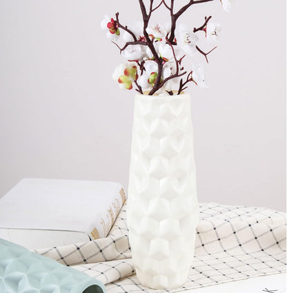 Large Nordic Plastic Flower Vase (SA2510-102) Apricot