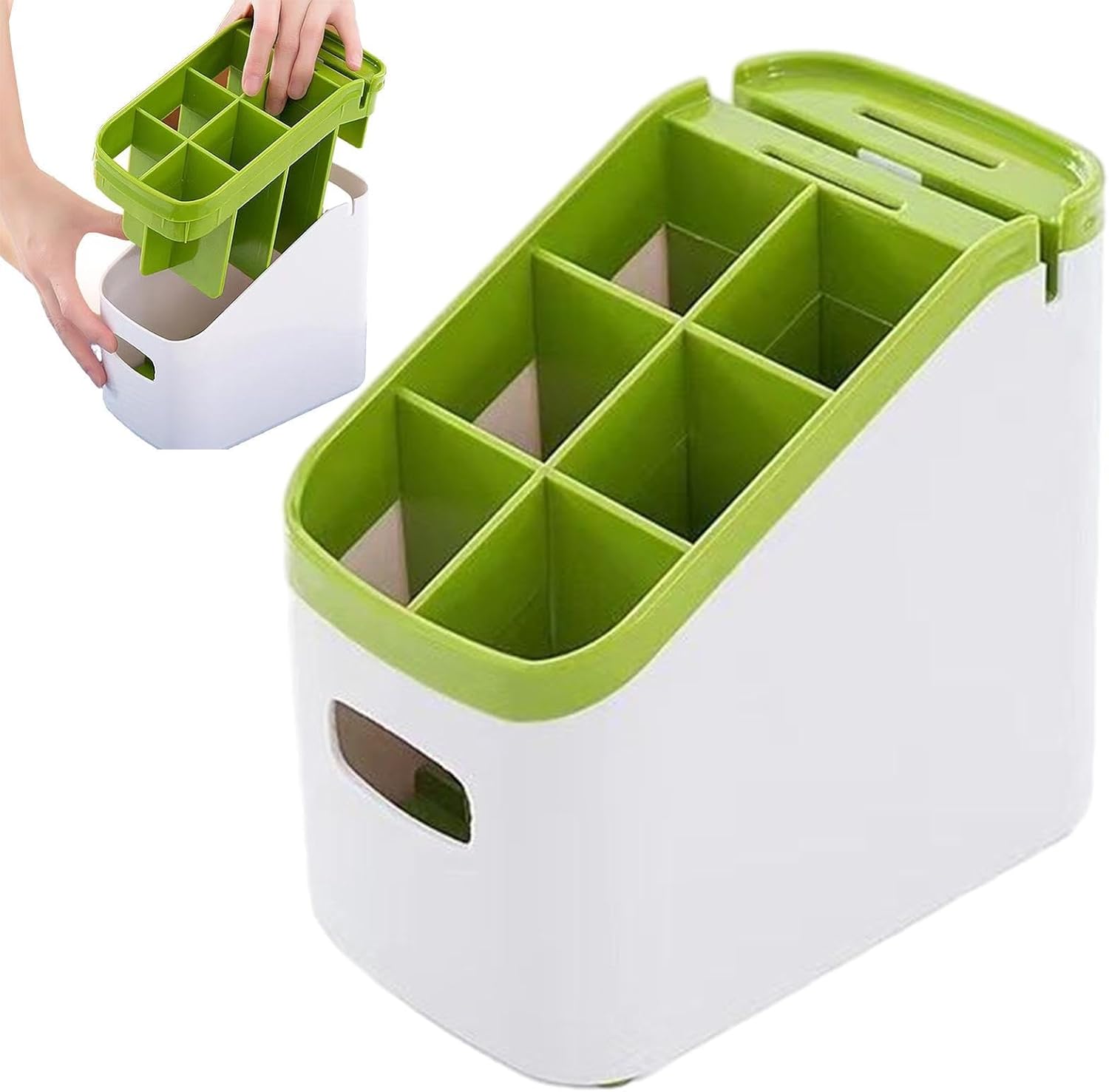 Multipurpose Kitchen Utensil Holder-SA2411-43 cutlery holder Apricot