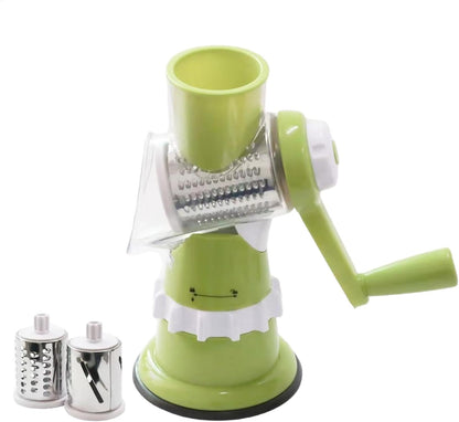 Vegetable Slicer with 3 Interchangeable Blades (SA2510-020)Green Spice and sugar Jar Apricot