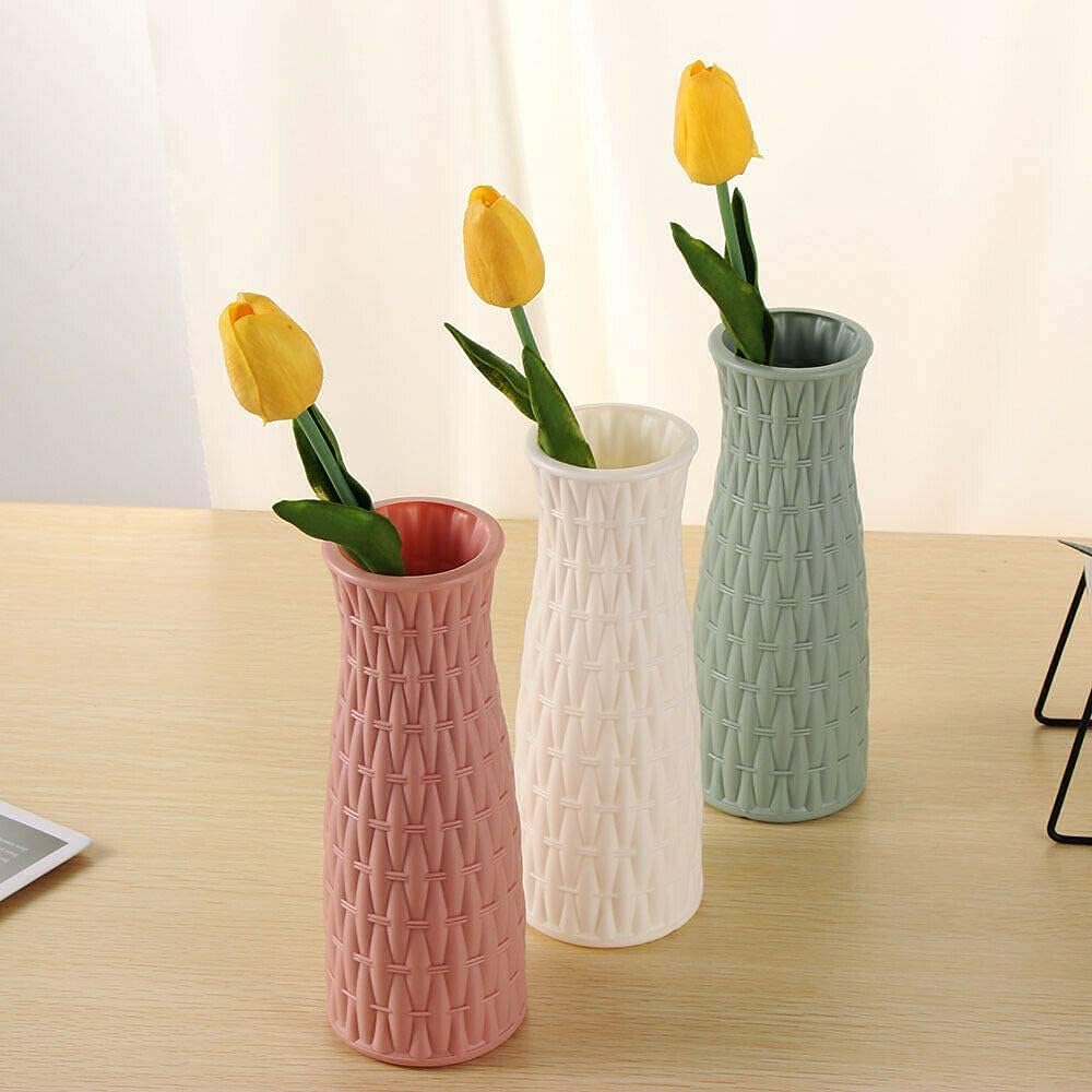 2PCs Nordic Style Vase Container (SA2510-095) Candle Stand Apricot