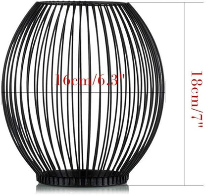 Metal Candle Stand-Black(SA2405-20) Candle Stand Apricot