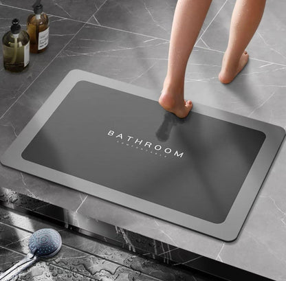 Water Absorbent Anti Slip Bath Mat Rectangular-(SA-2553-16) Bath Mats Apricot
