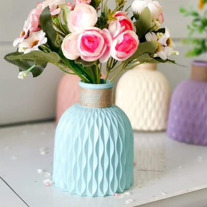 2PCs Nordic Style Vase Container (SA2510-088) Candle Stand Apricot