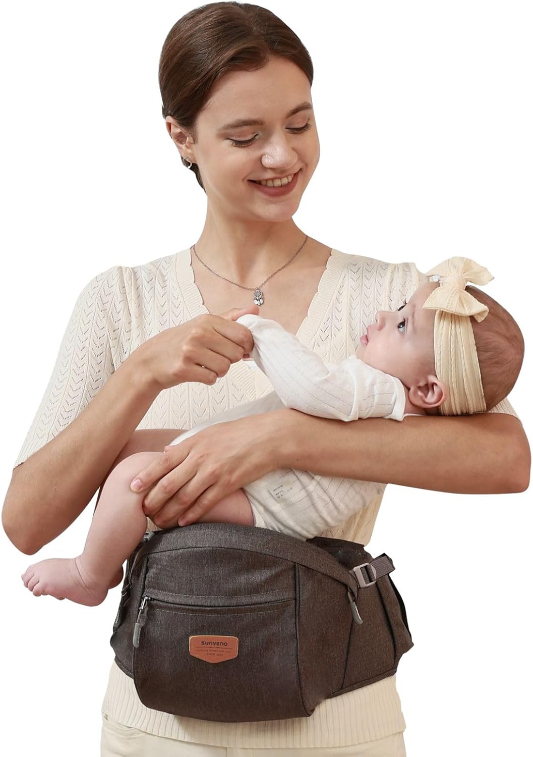 Baby Hip Seat With Adjustable Belt and Pocket-SA2408-182(Grey) Blankets Apricot