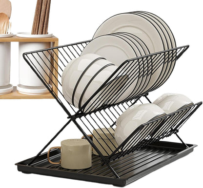 2 Tier Dish Drainers (SA2510-043) Dish Rack Apricot