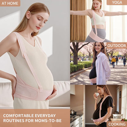 Belly Bands for Pregnant Women With Double Support-SA2411-55 Blankets Apricot