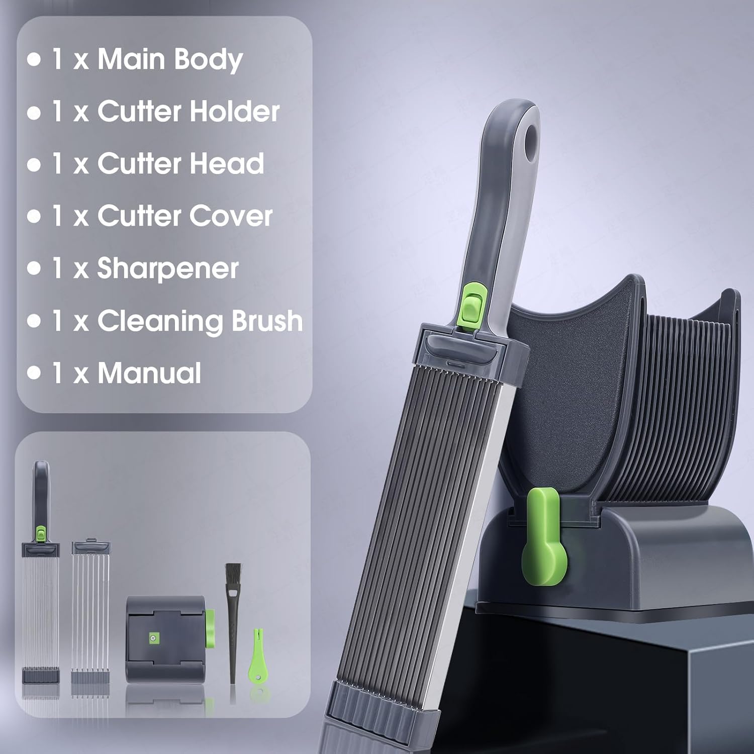 Stainless Steel Meat Slicer (SA2510-010) Spice and sugar Jar Apricot