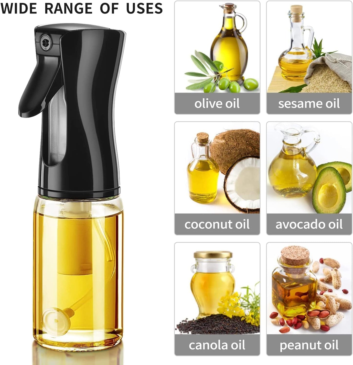 300ML Oil Spray Bottle-SA2411-46 Spice and sugar Jar Apricot