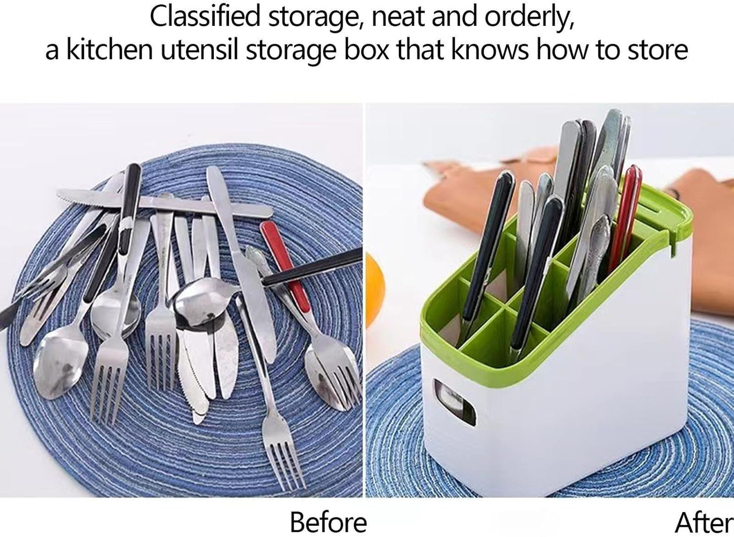 Multipurpose Kitchen Utensil Holder-SA2411-43 cutlery holder Apricot