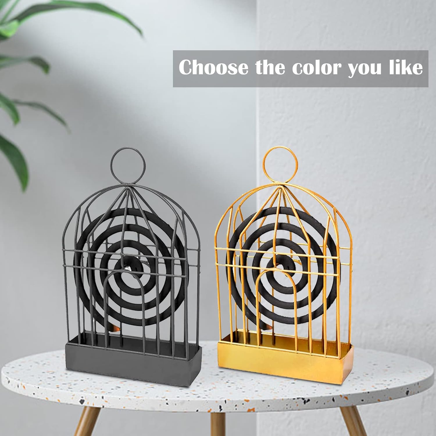 Mosquito Coil Holder (SA2512-03)Black Storage Organizer Apricot