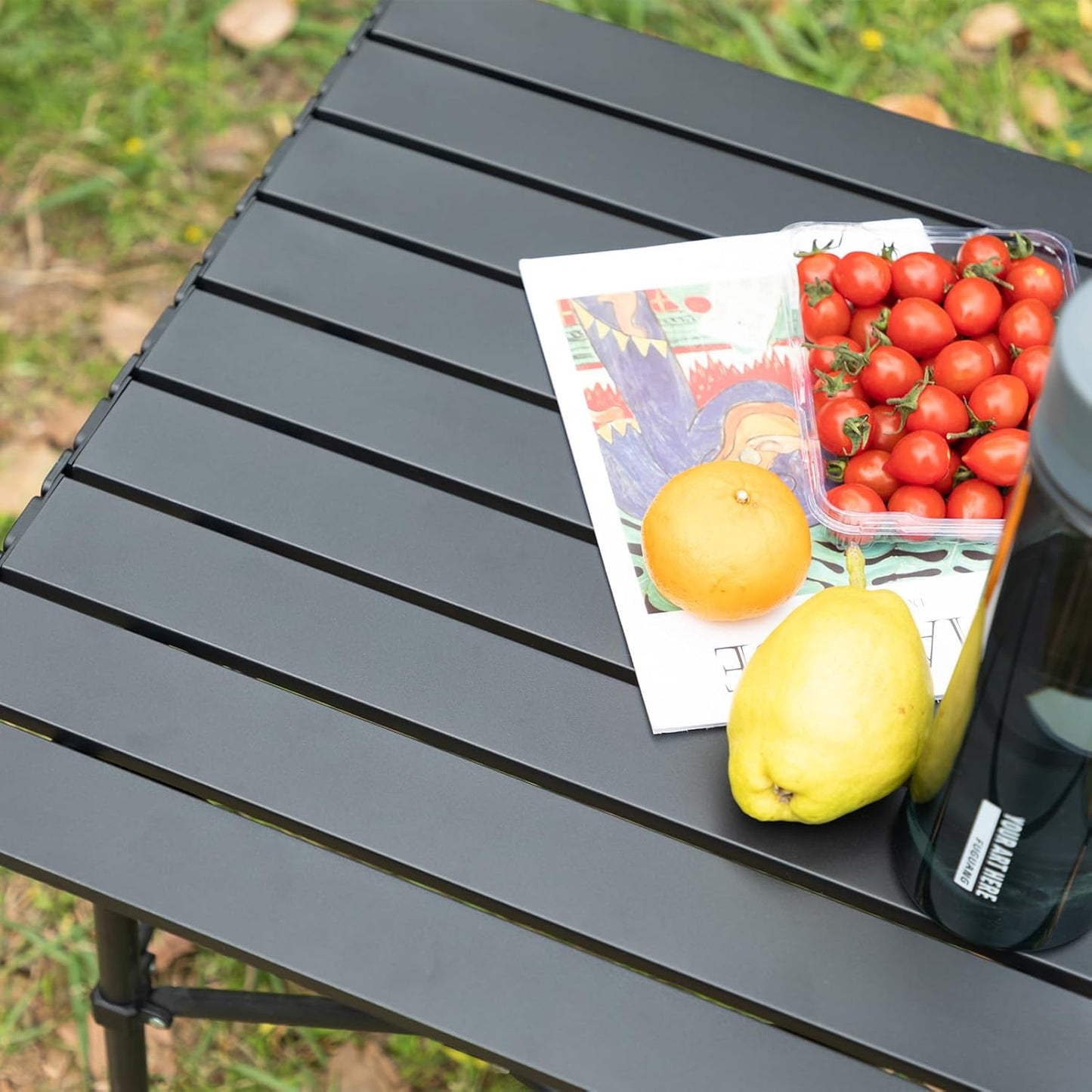Folding Aluminum Table(SA2405-15)-Black Apricot