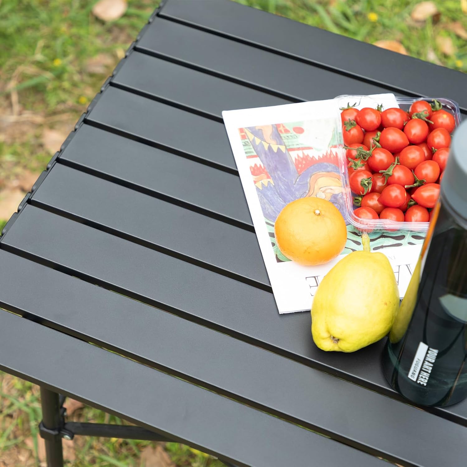 Folding Aluminum Table(SA2405-15)-Black Apricot