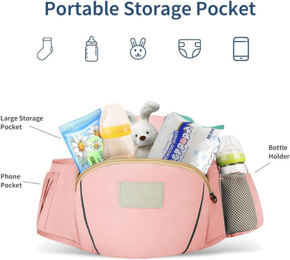 6-in-1 Baby Carrier Baby Strap with Waist Stool-SA2408-183(Sea Gree) Blankets Apricot