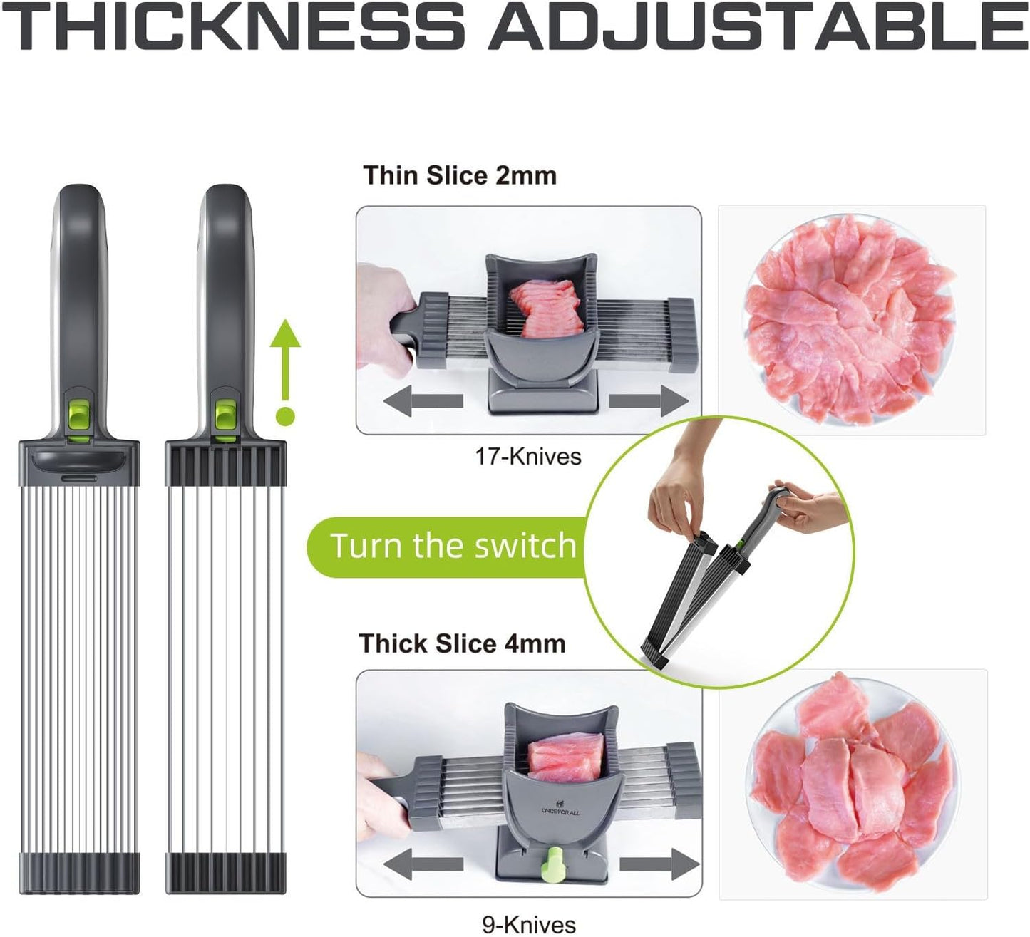 Stainless Steel Meat Slicer (SA2510-010) Spice and sugar Jar Apricot