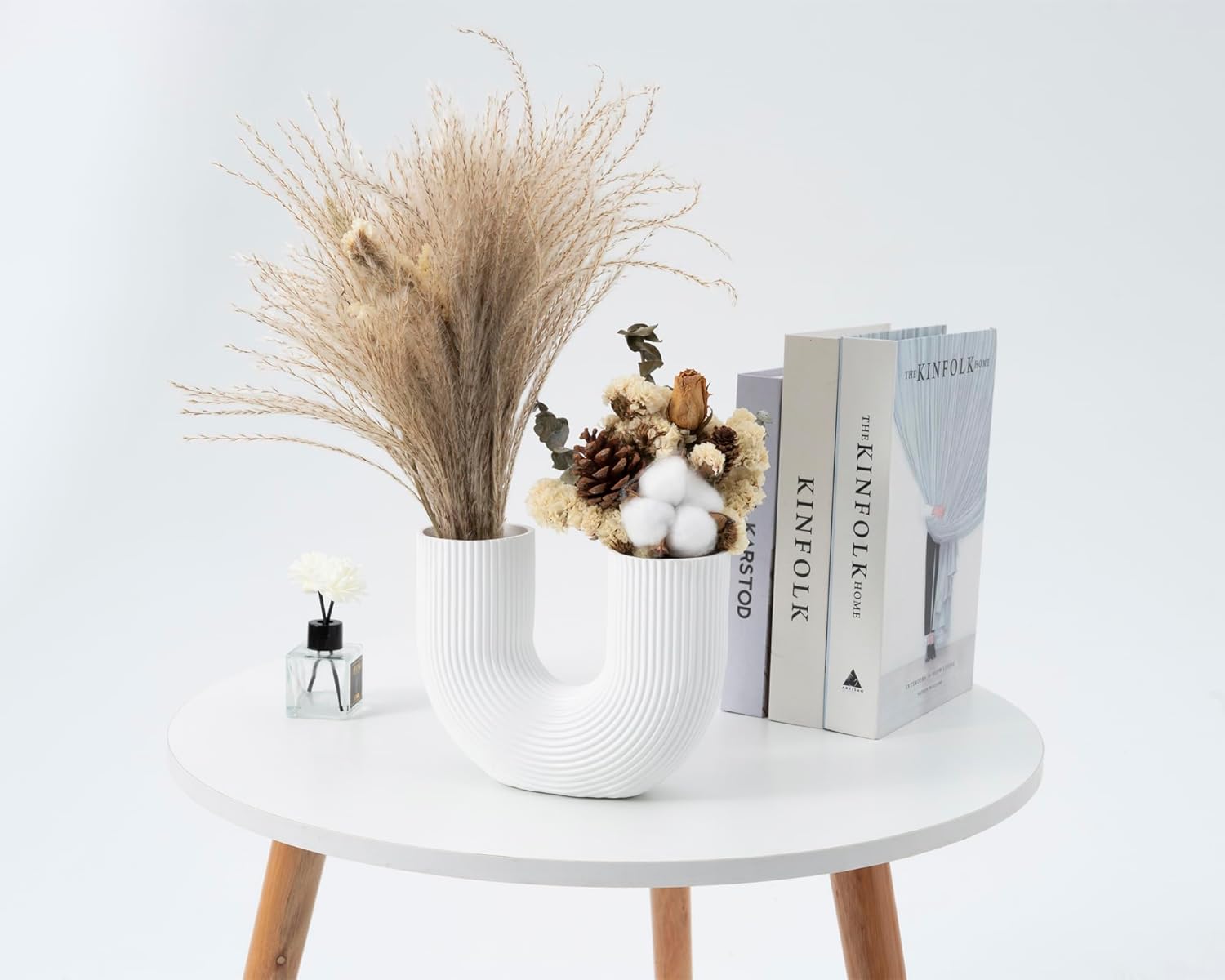 2PCs U-Shaped Boho Style Vase (SA2510-098) Apricot