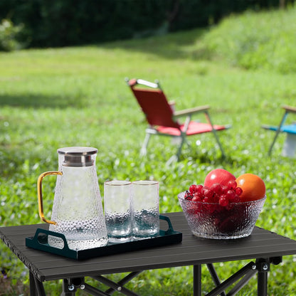 Folding Aluminum Table(SA2405-15)-Black Apricot