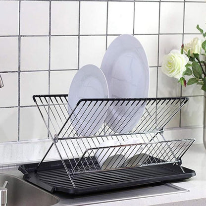 2 Tier Dish Drainers (SA2510-043) Dish Rack Apricot