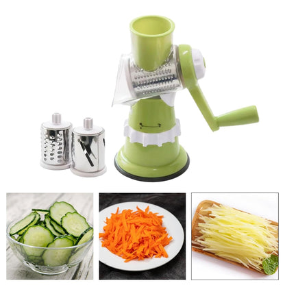 Vegetable Slicer with 3 Interchangeable Blades (SA2510-020)Green Spice and sugar Jar Apricot